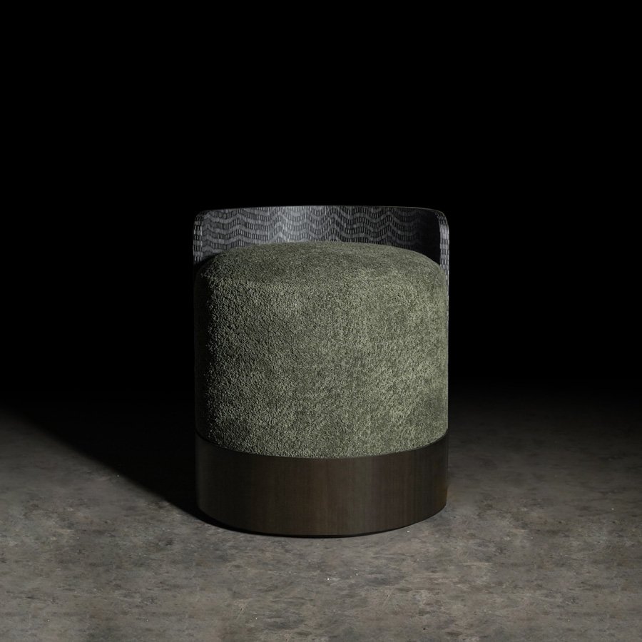 thebe swivel pouf